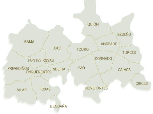 mapa de parroquias